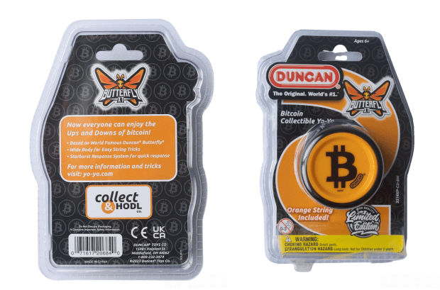 Primeiro lançamento do Bitcoin Duncan Yo-Yo